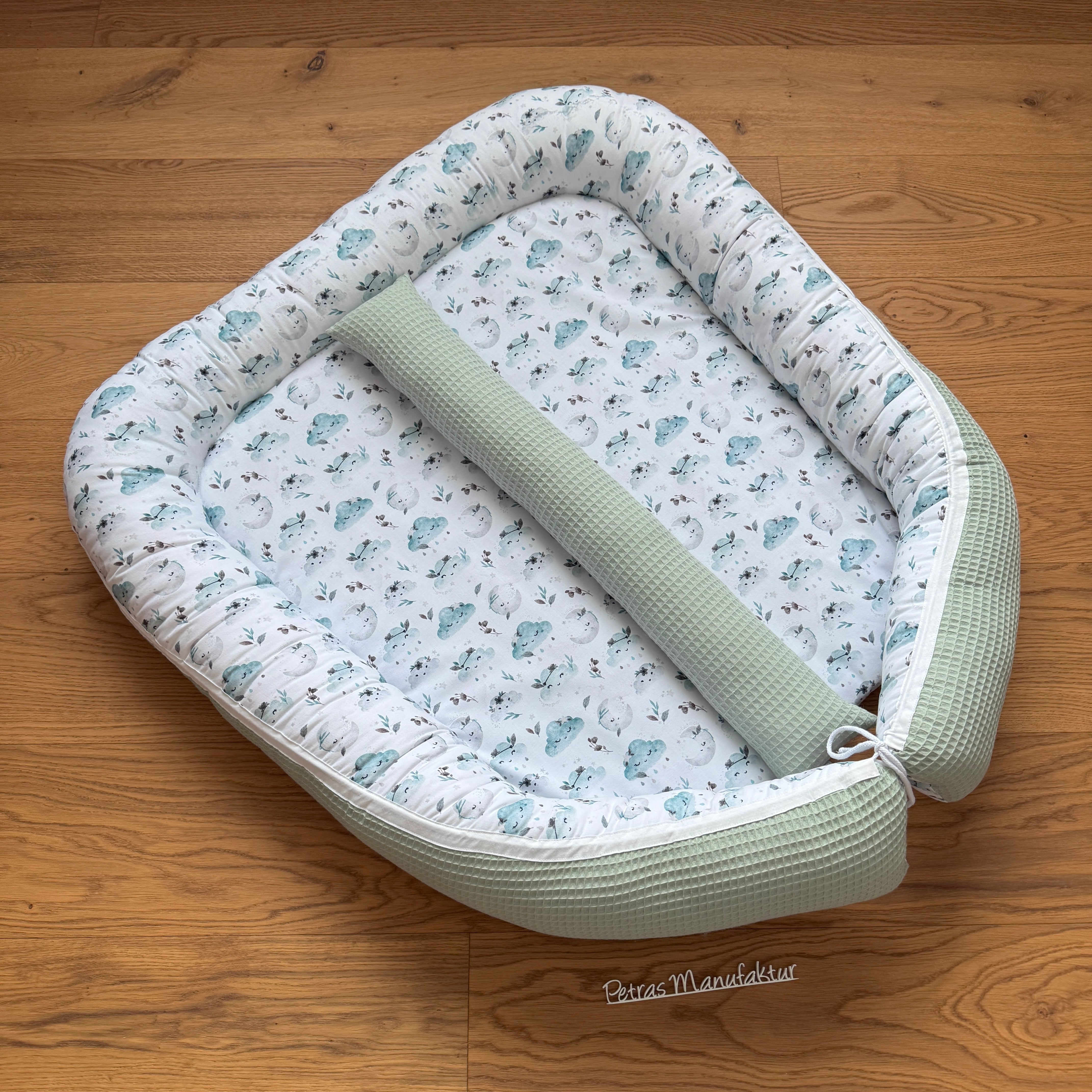 Zwillingsnestchen "Wolken mint"