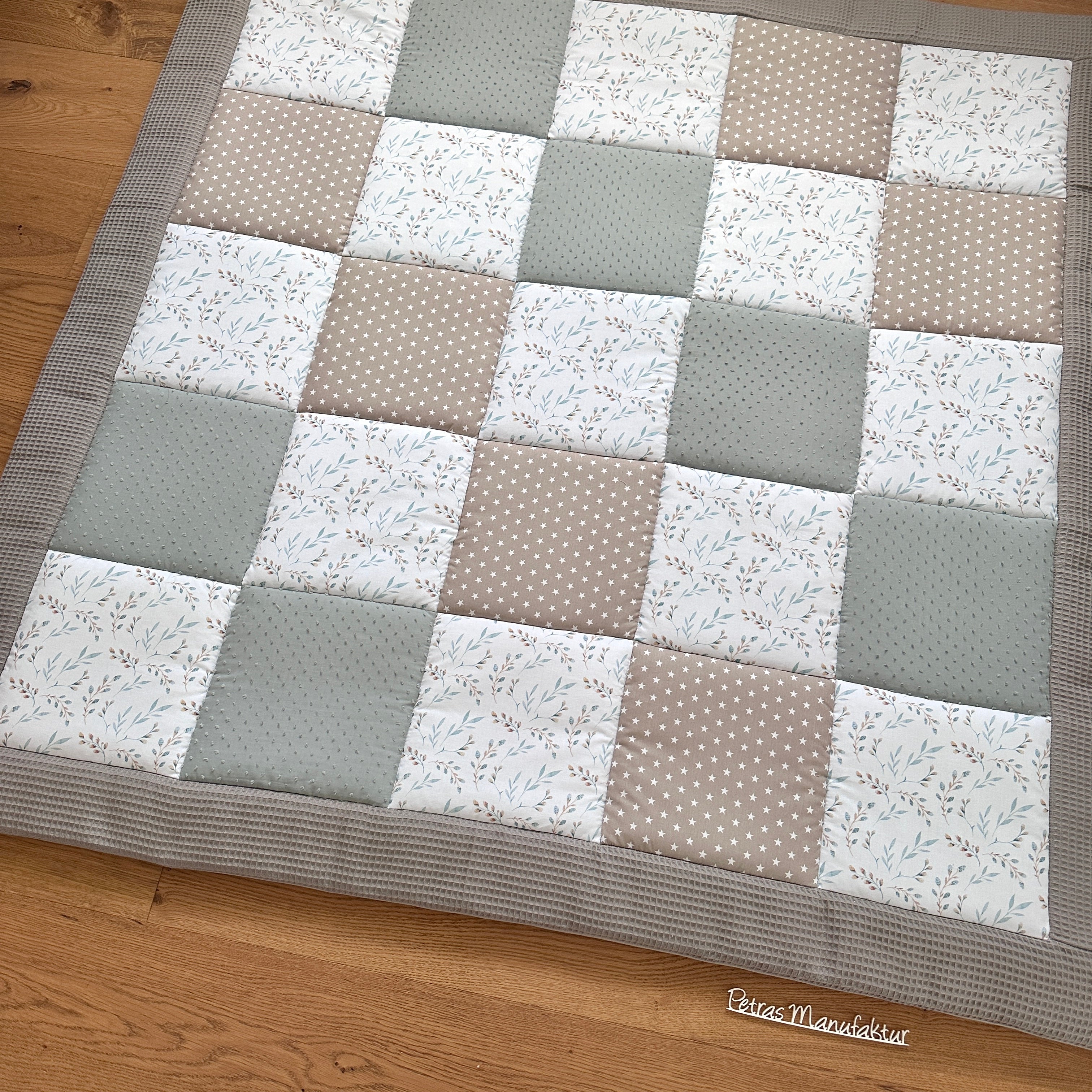 Krabbeldecke "Blätter“ Modell 1