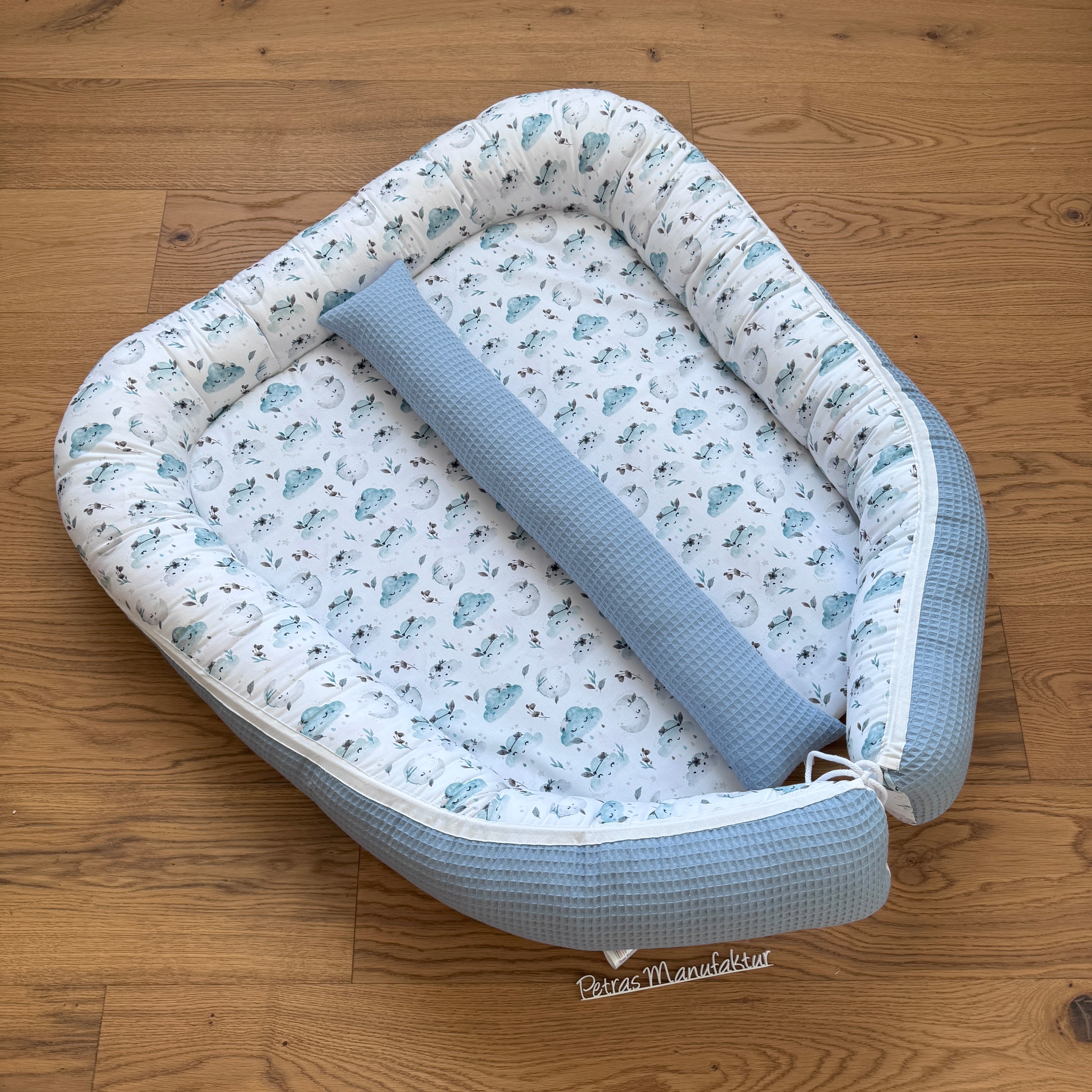 Zwillingsnestchen "Wolken mint"