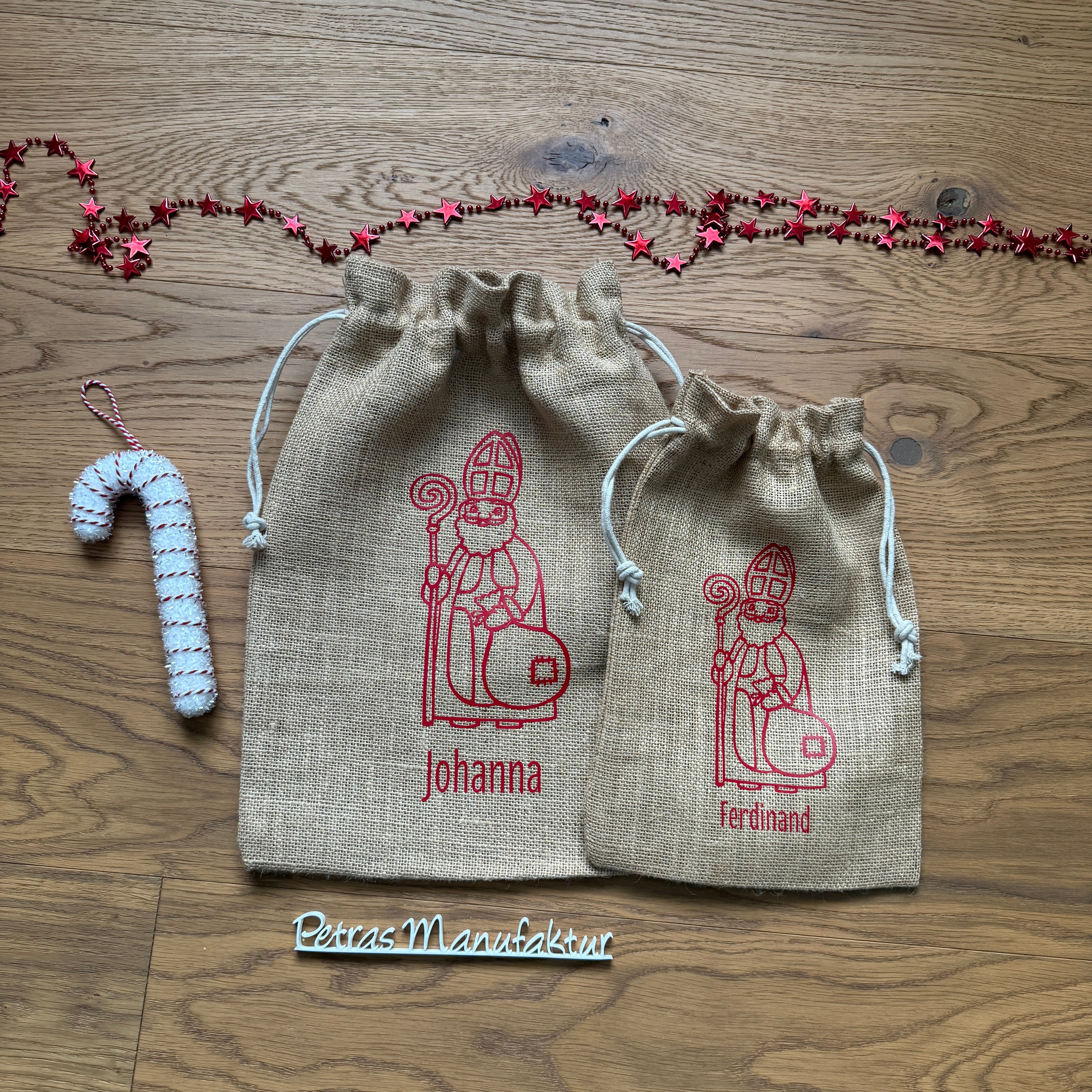 Nikolaussackerl Jute natur