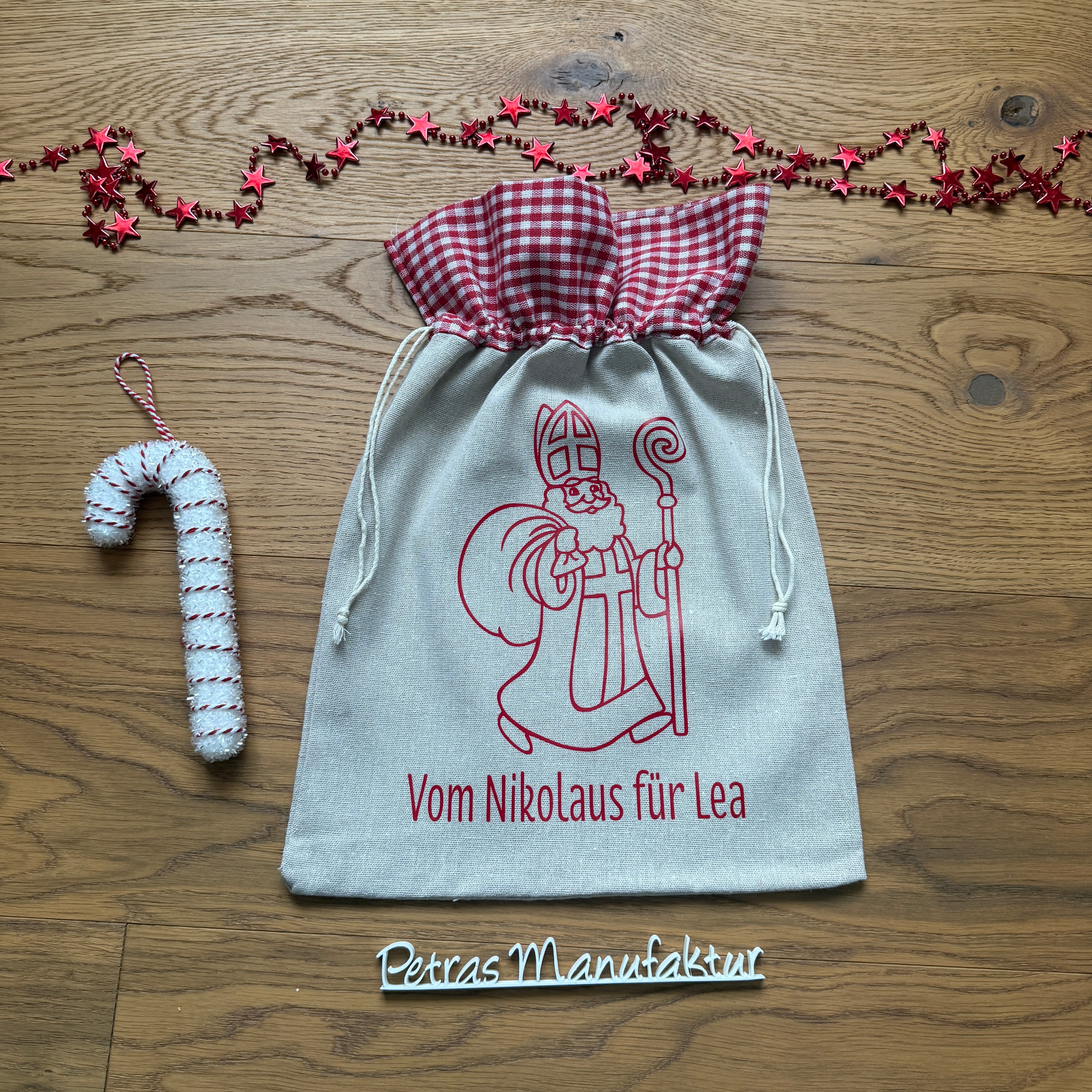 Nikolaussackerl Leinen