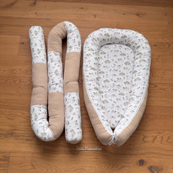 Babynestchen "Wolken beige"