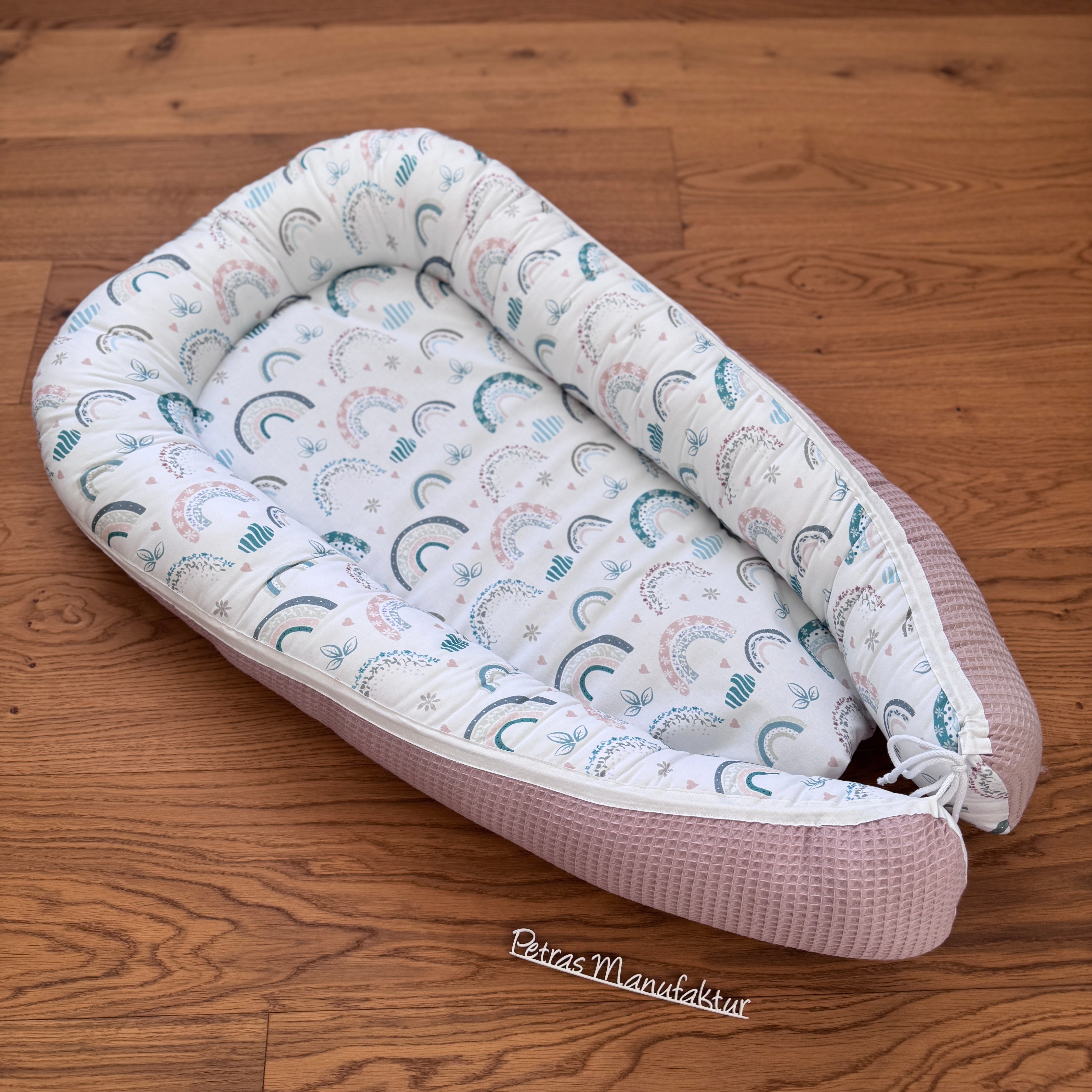 Babynestchen "Regenbogen pastell"