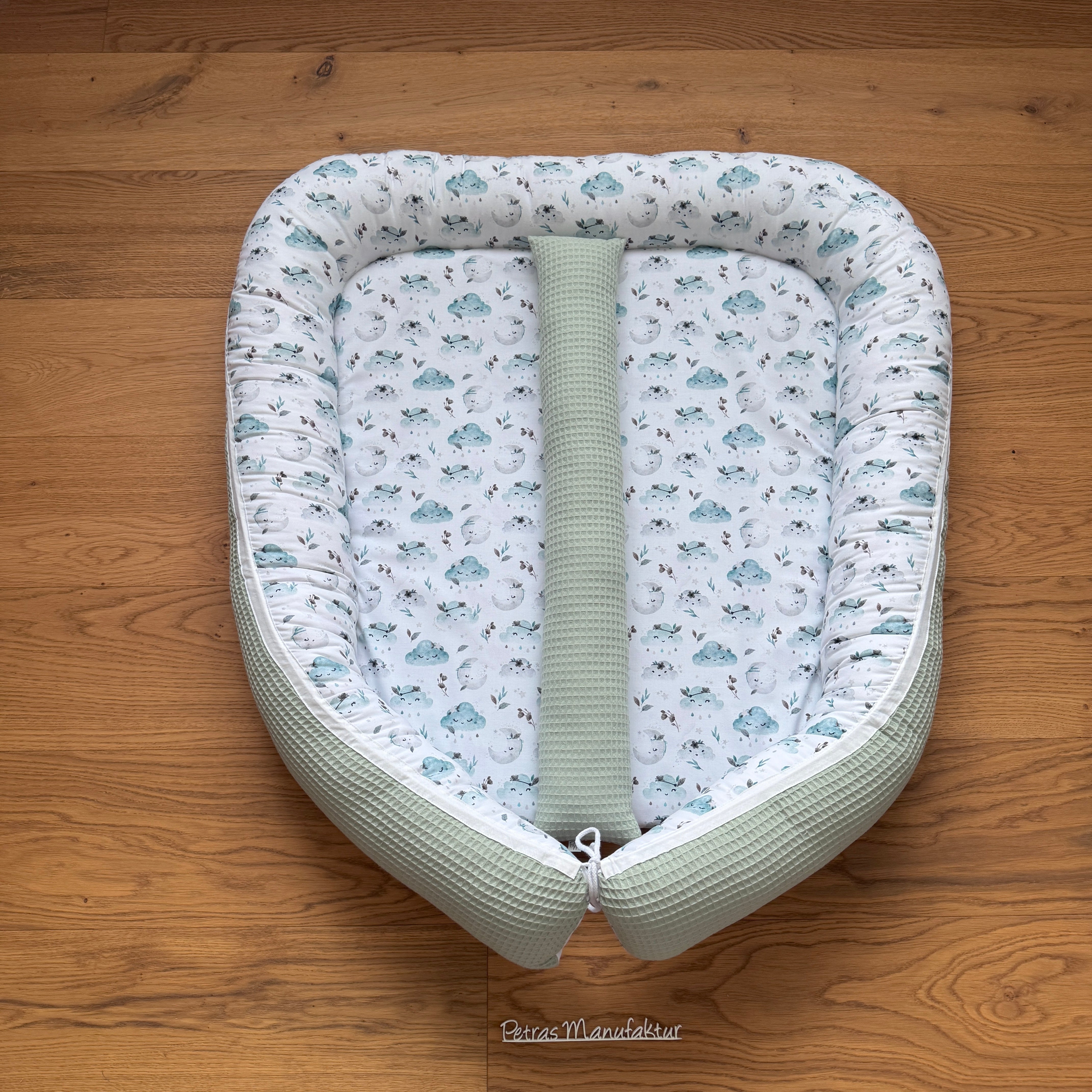 Zwillingsnestchen "Wolken mint"