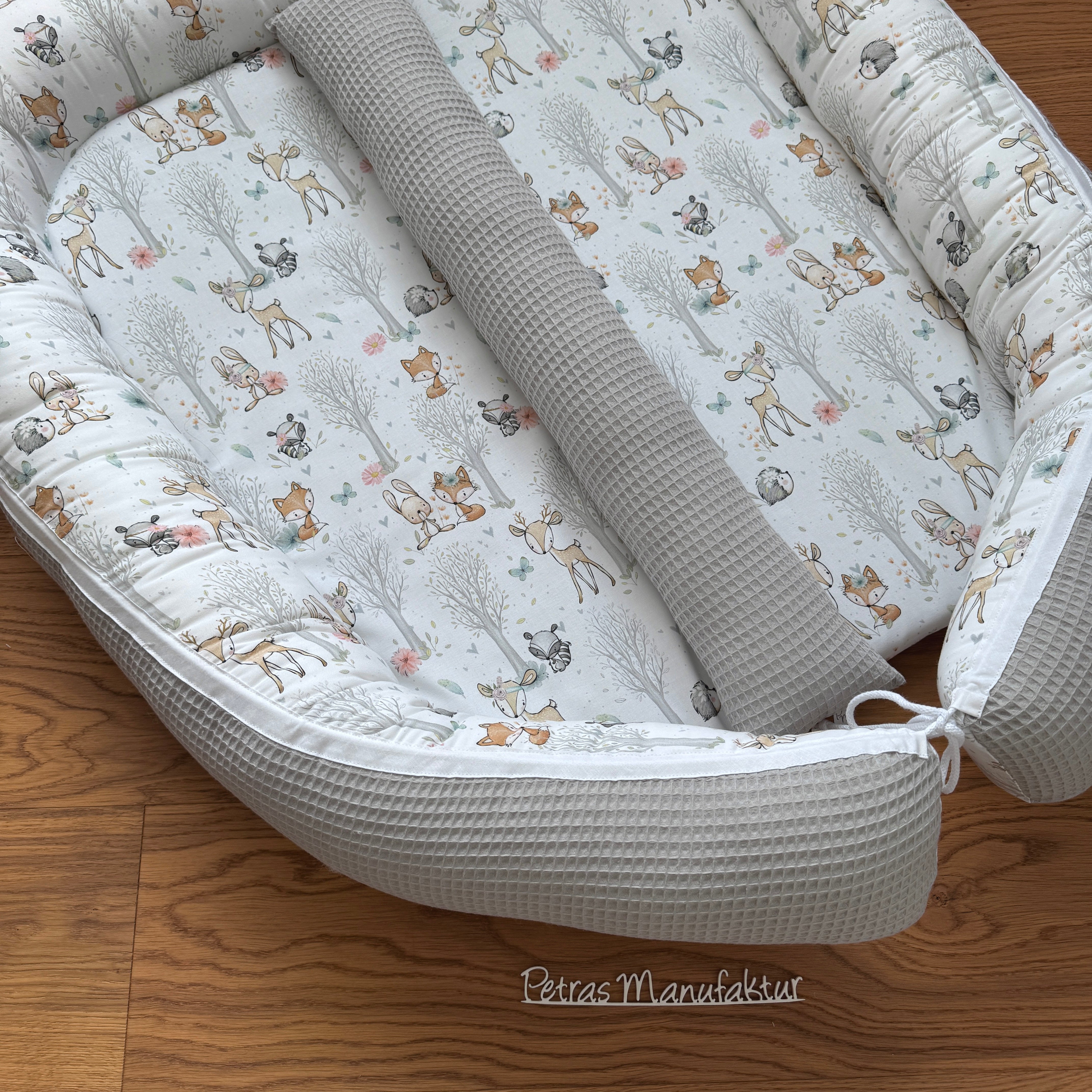 Zwillingsnestchen "Waldtiere pastell"