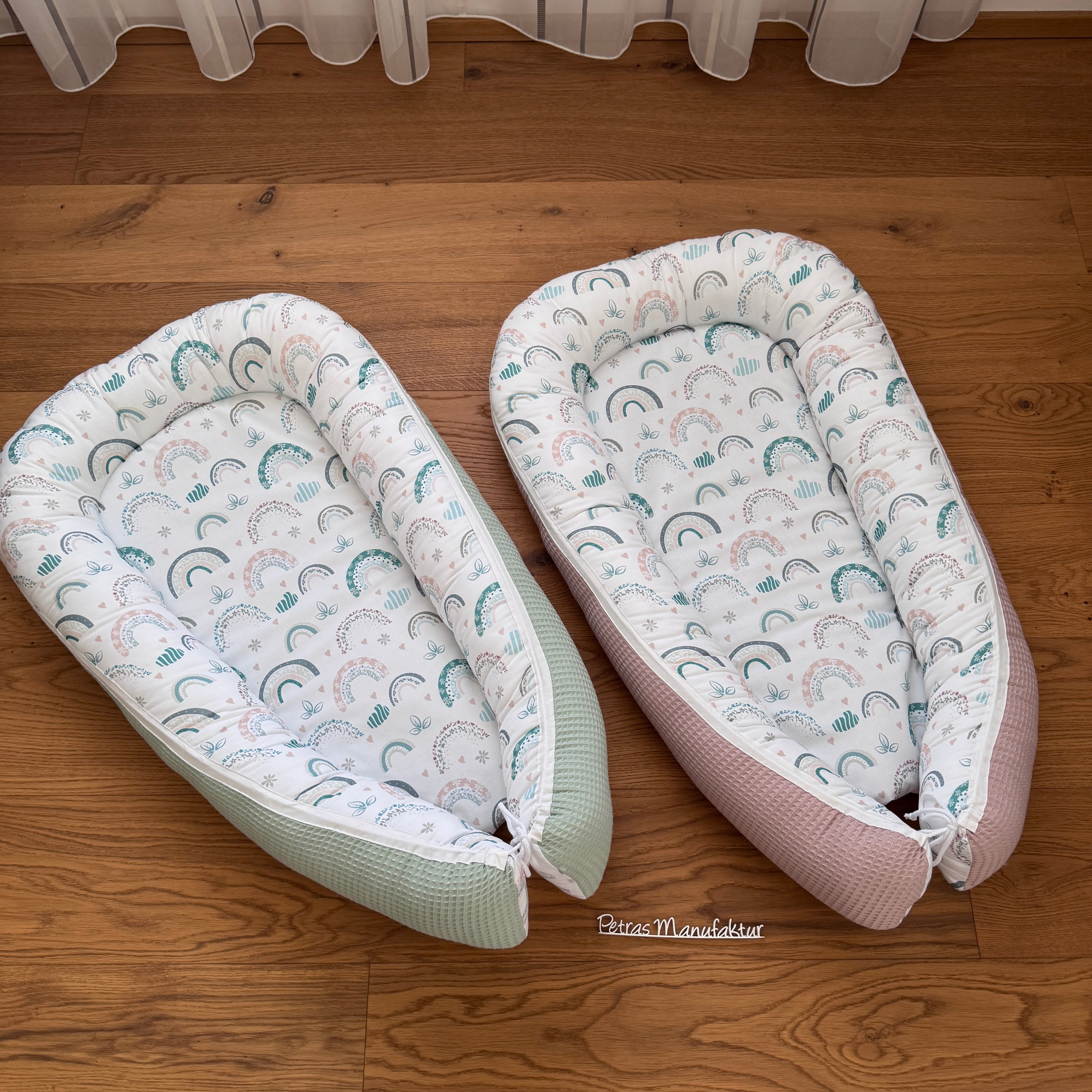 Babynestchen "Regenbogen pastell"