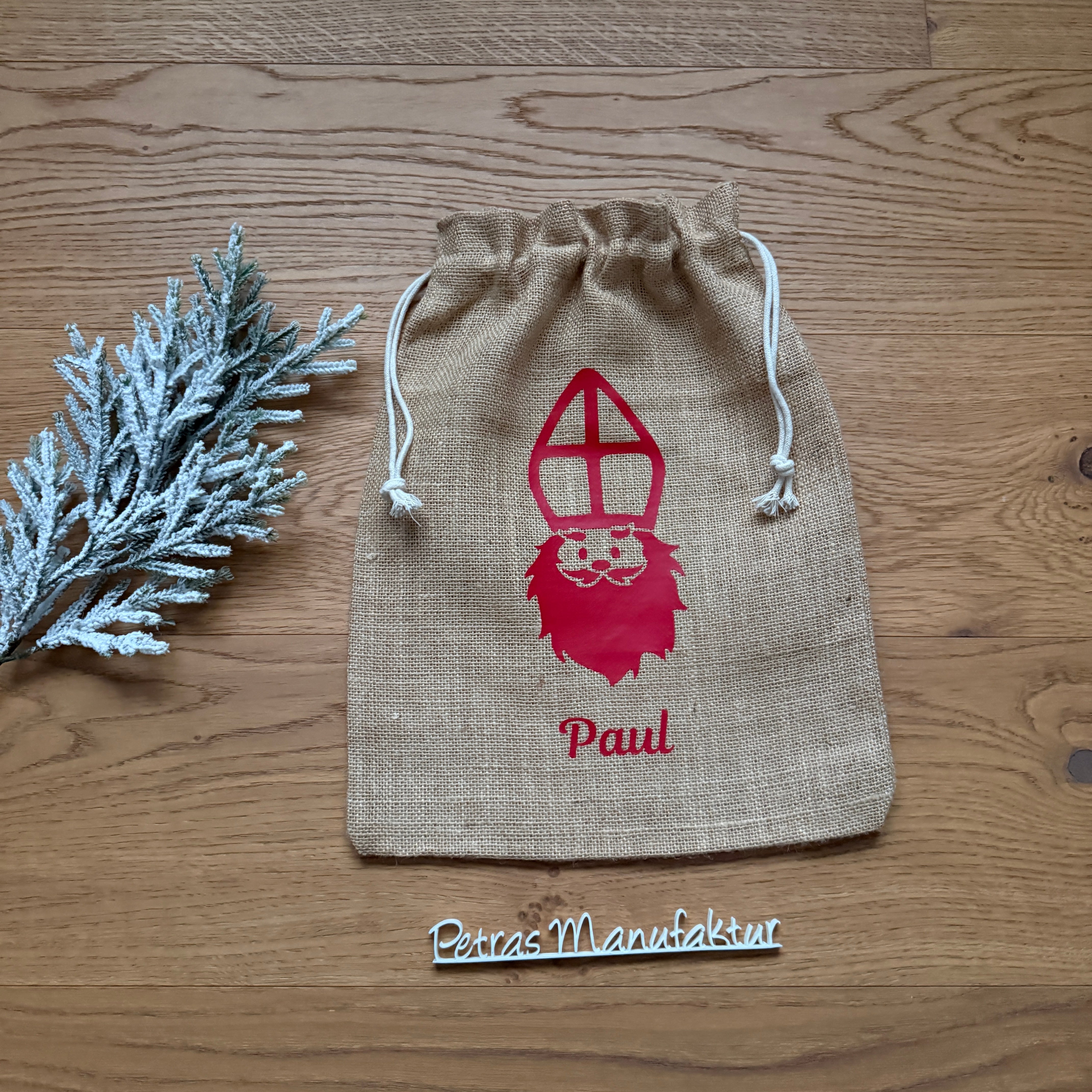 Nikolaussackerl Jute natur