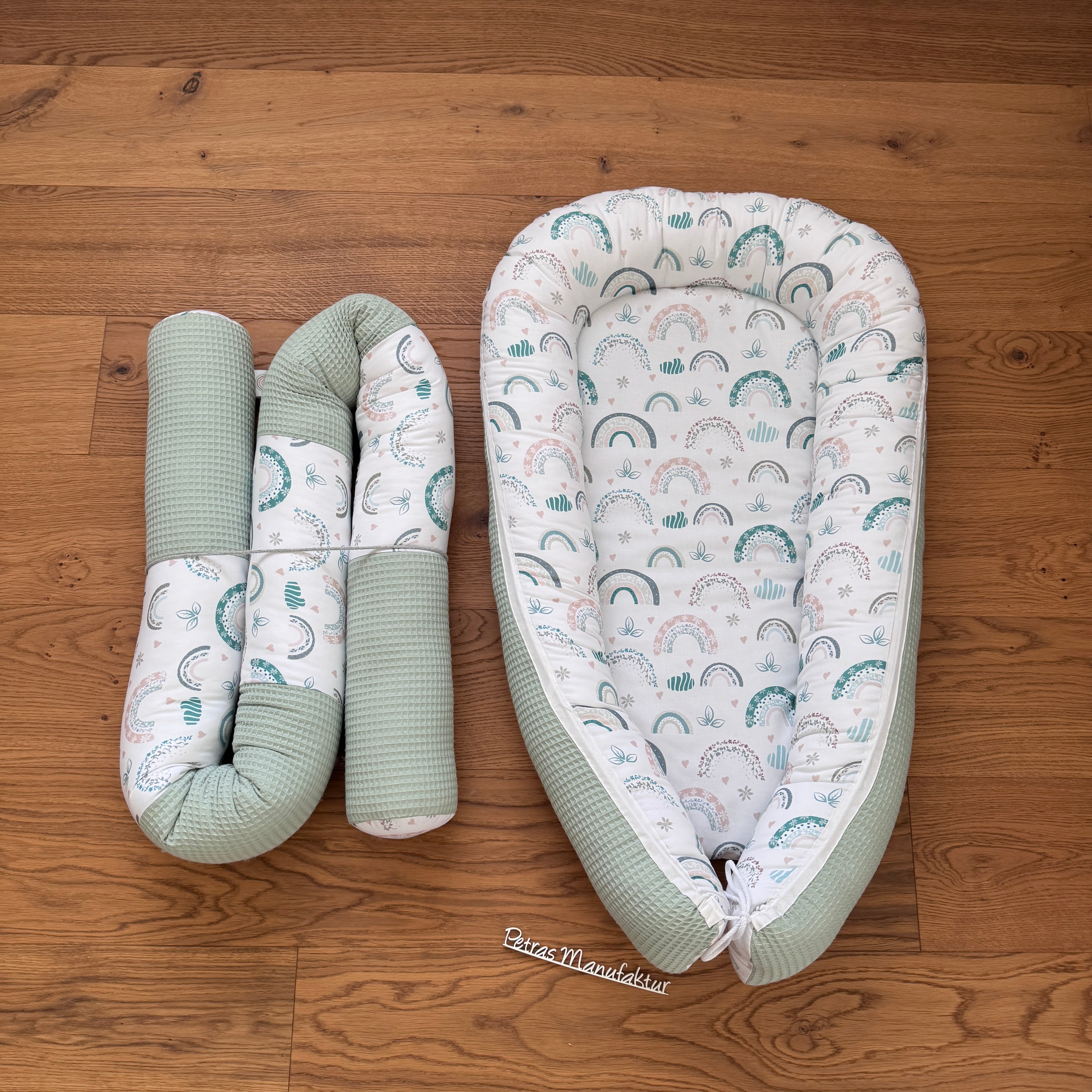 Babynestchen "Regenbogen pastell"