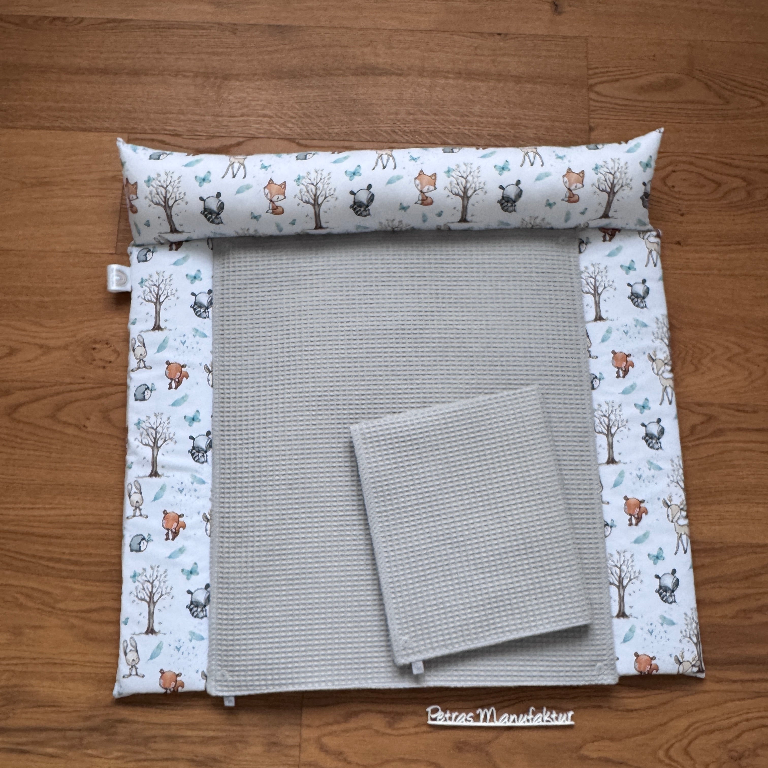 Wickelauflage "Waldtiere mint"