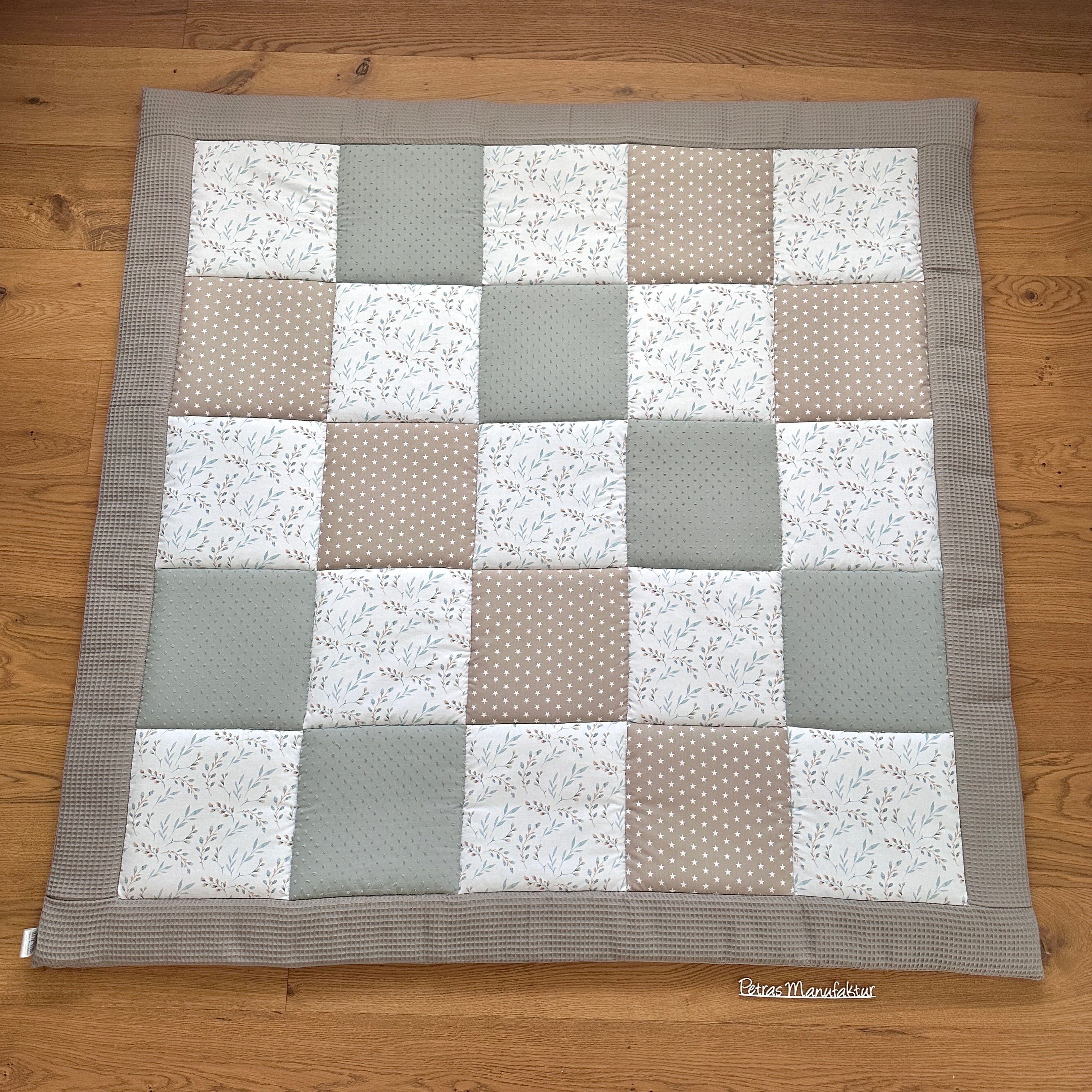 Krabbeldecke "Blätter“ Modell 1