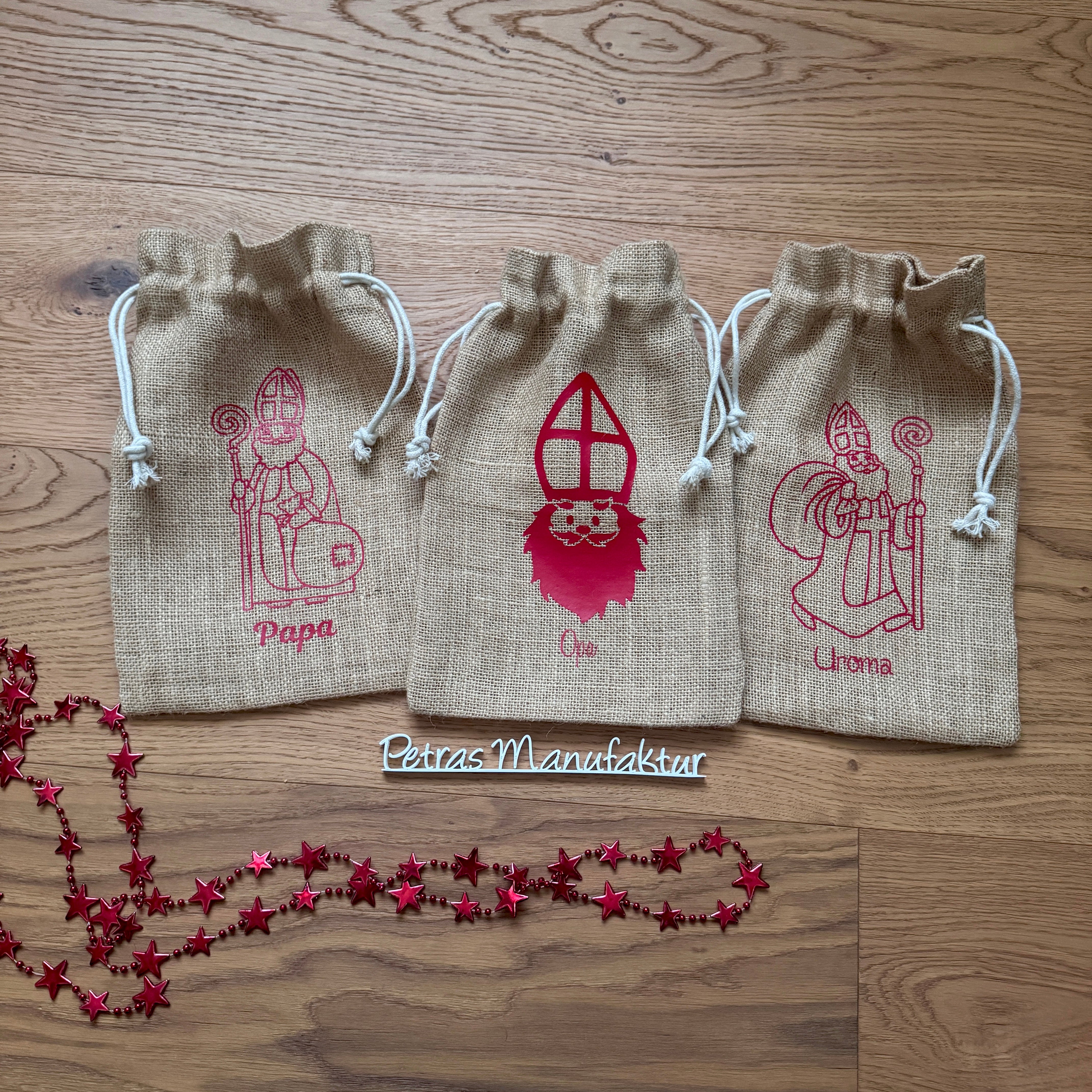 Nikolaussackerl Jute natur