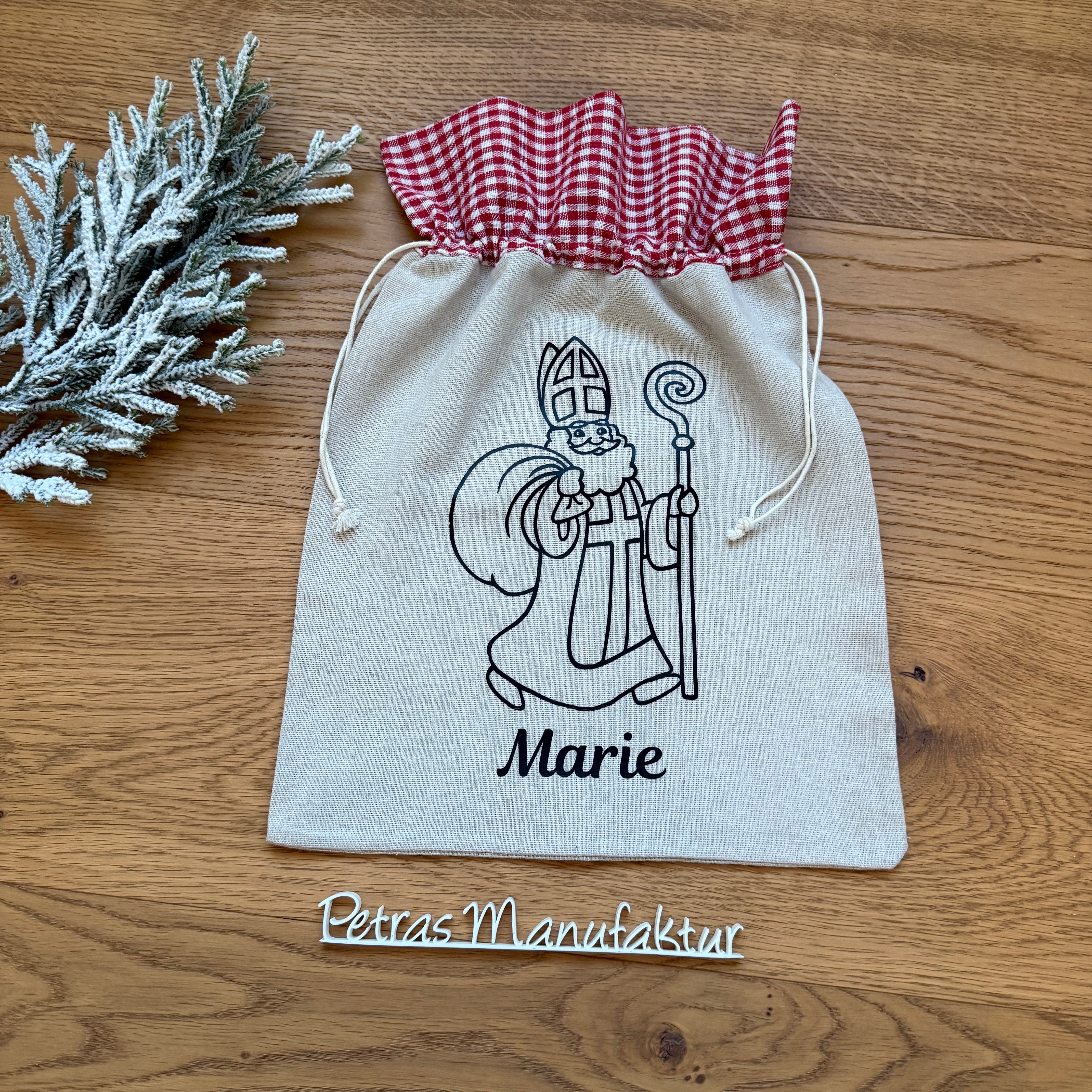 Nikolaussackerl Leinen