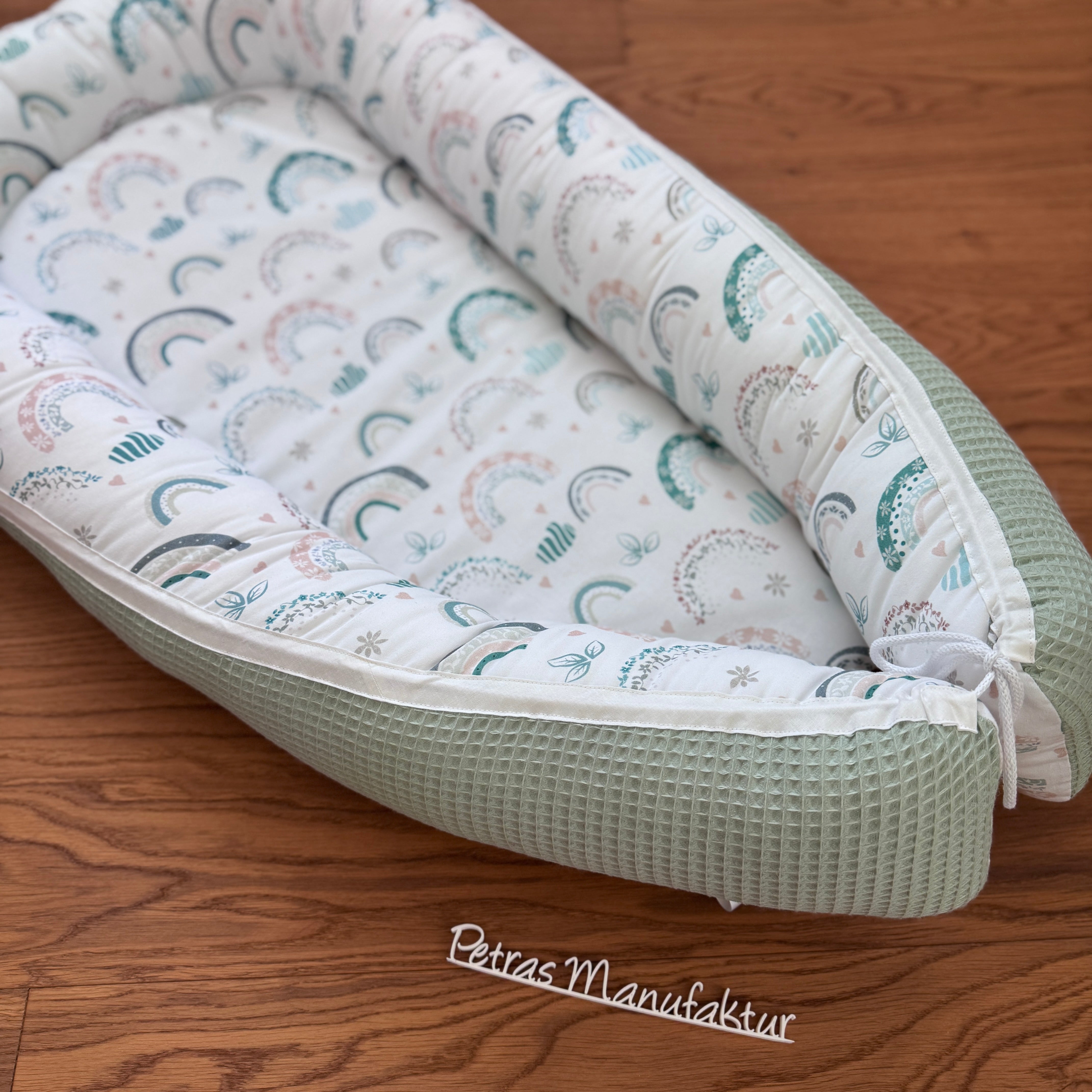 Babynestchen "Regenbogen pastell"