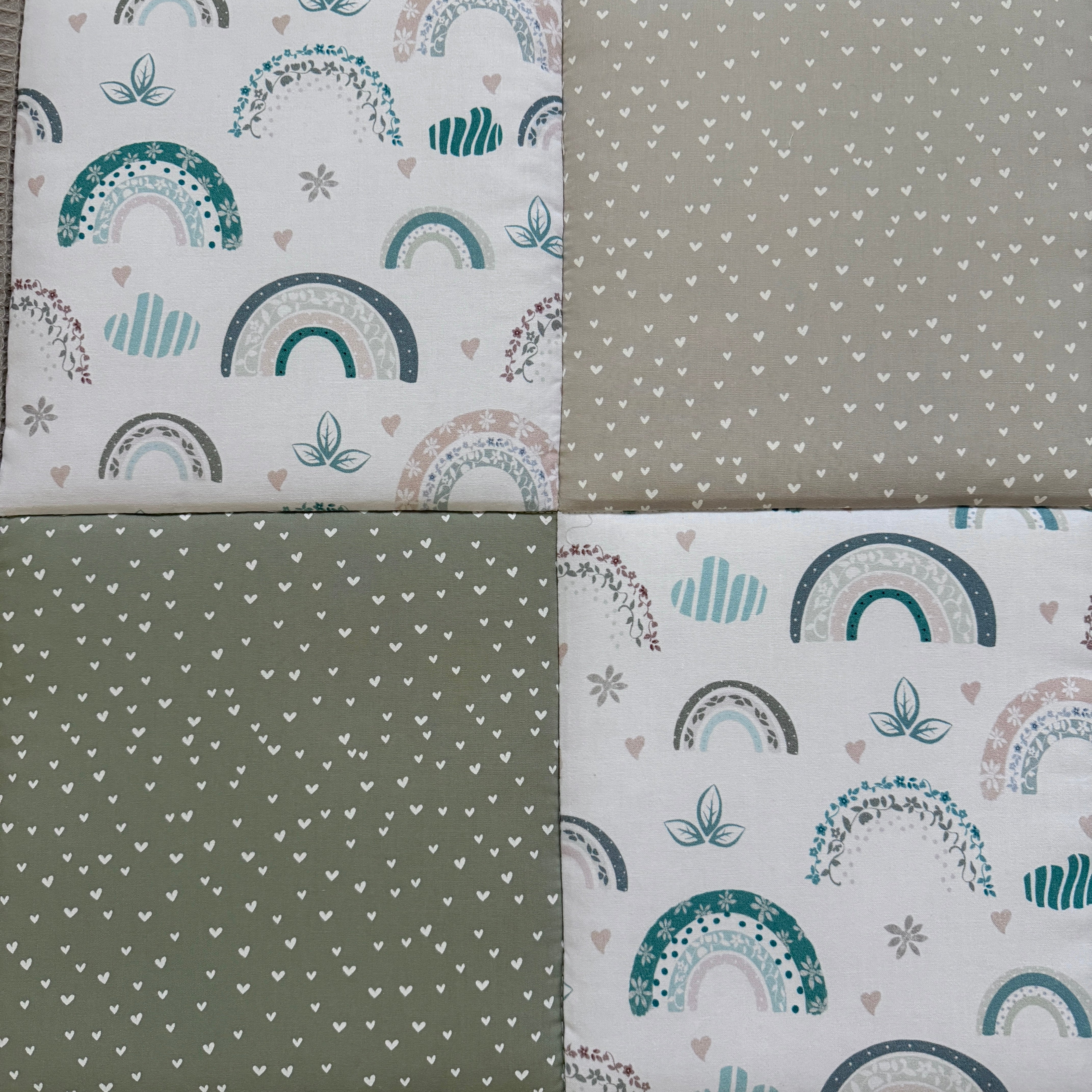 Krabbeldecke "Regenbogen pastell“ Modell 5