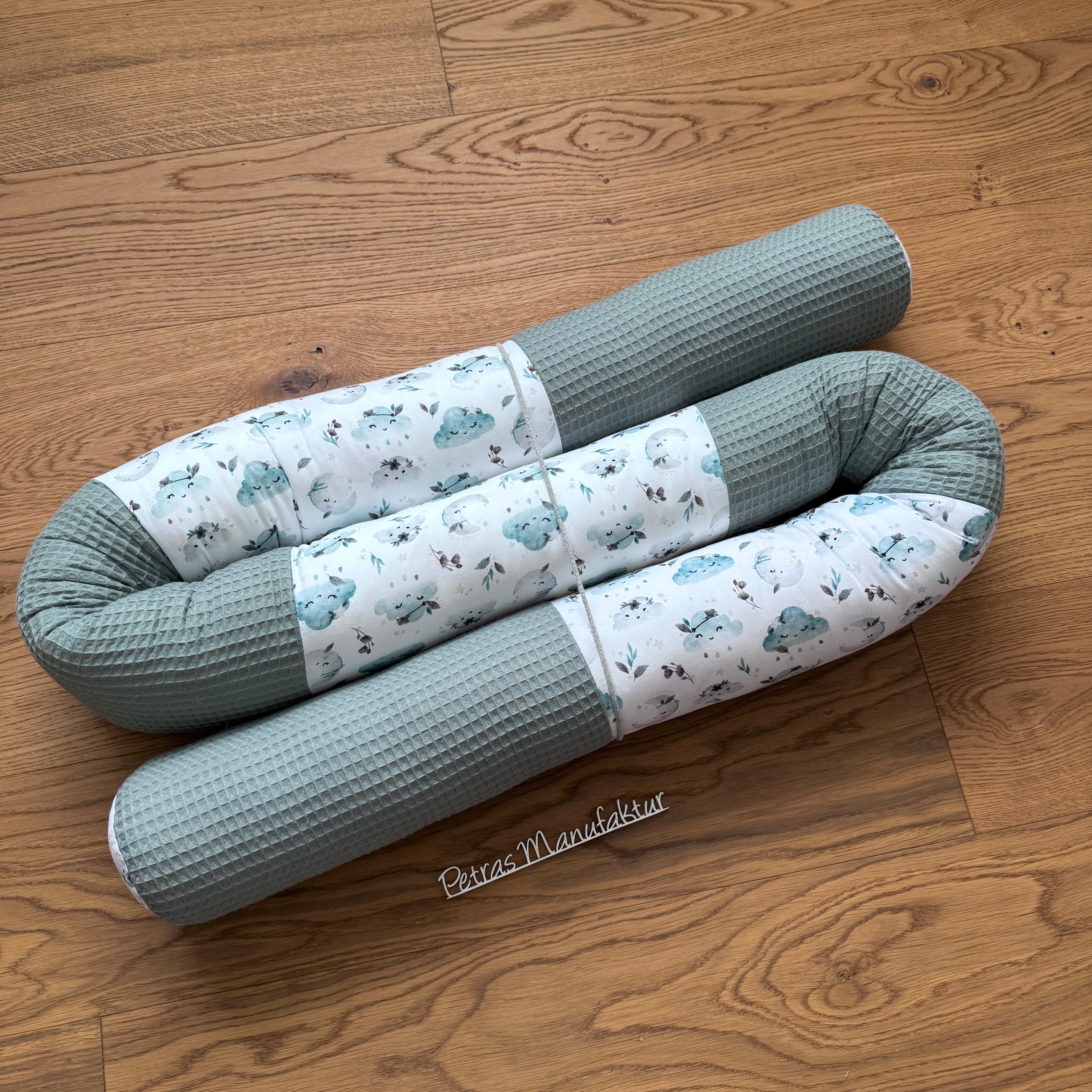 Bettschlange "Wolken mint"