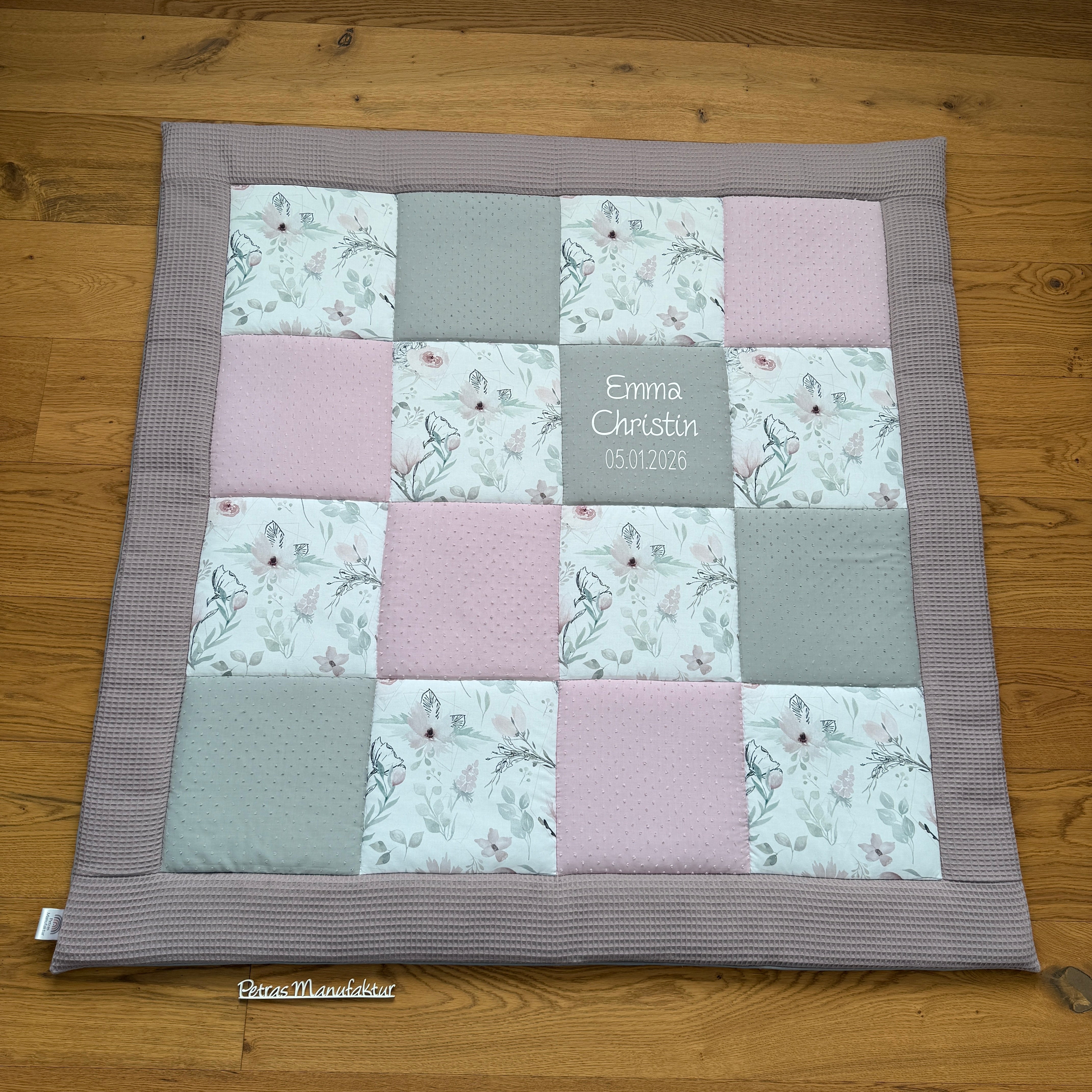 Krabbeldecke "Magnolien" Modell 2