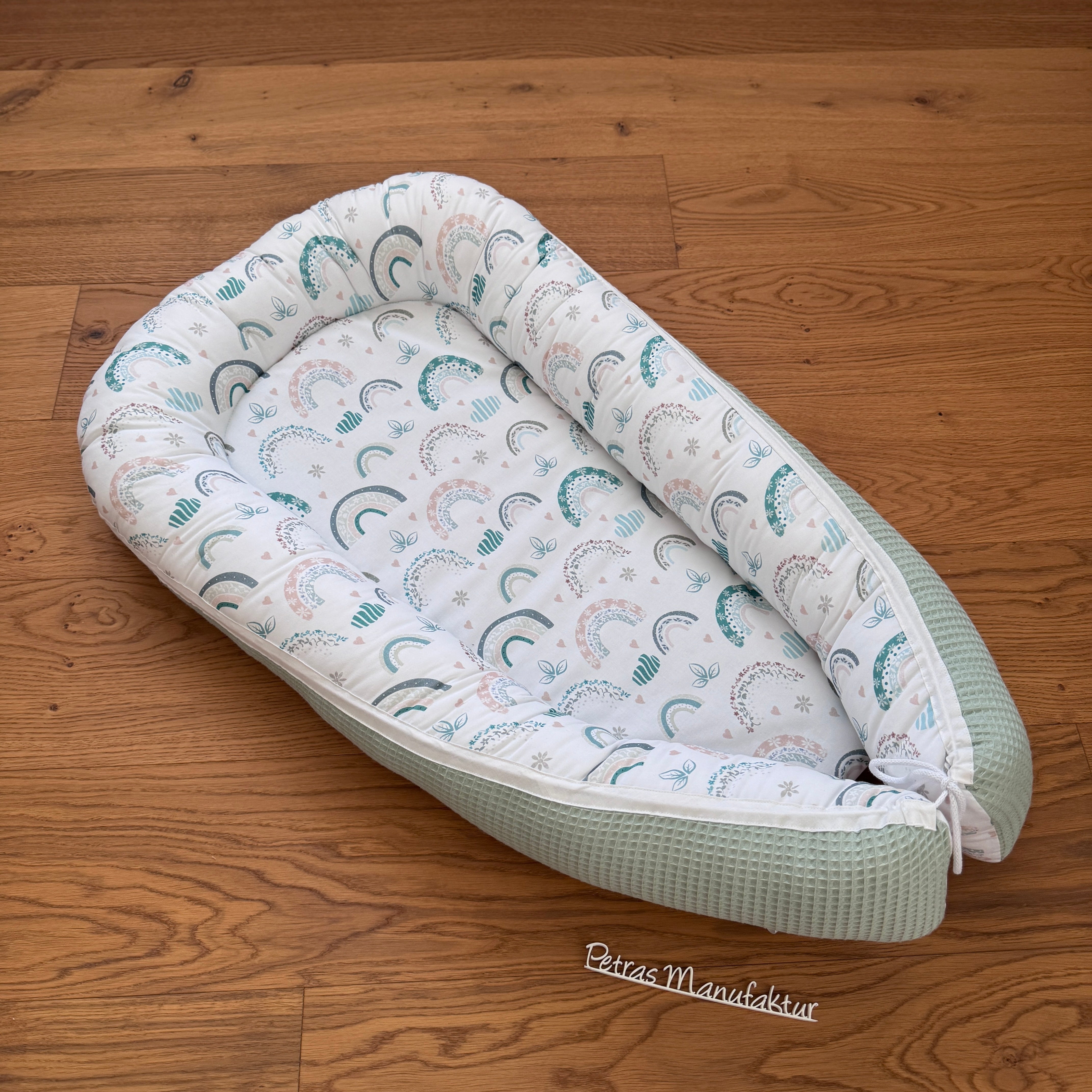 Babynestchen "Regenbogen pastell"