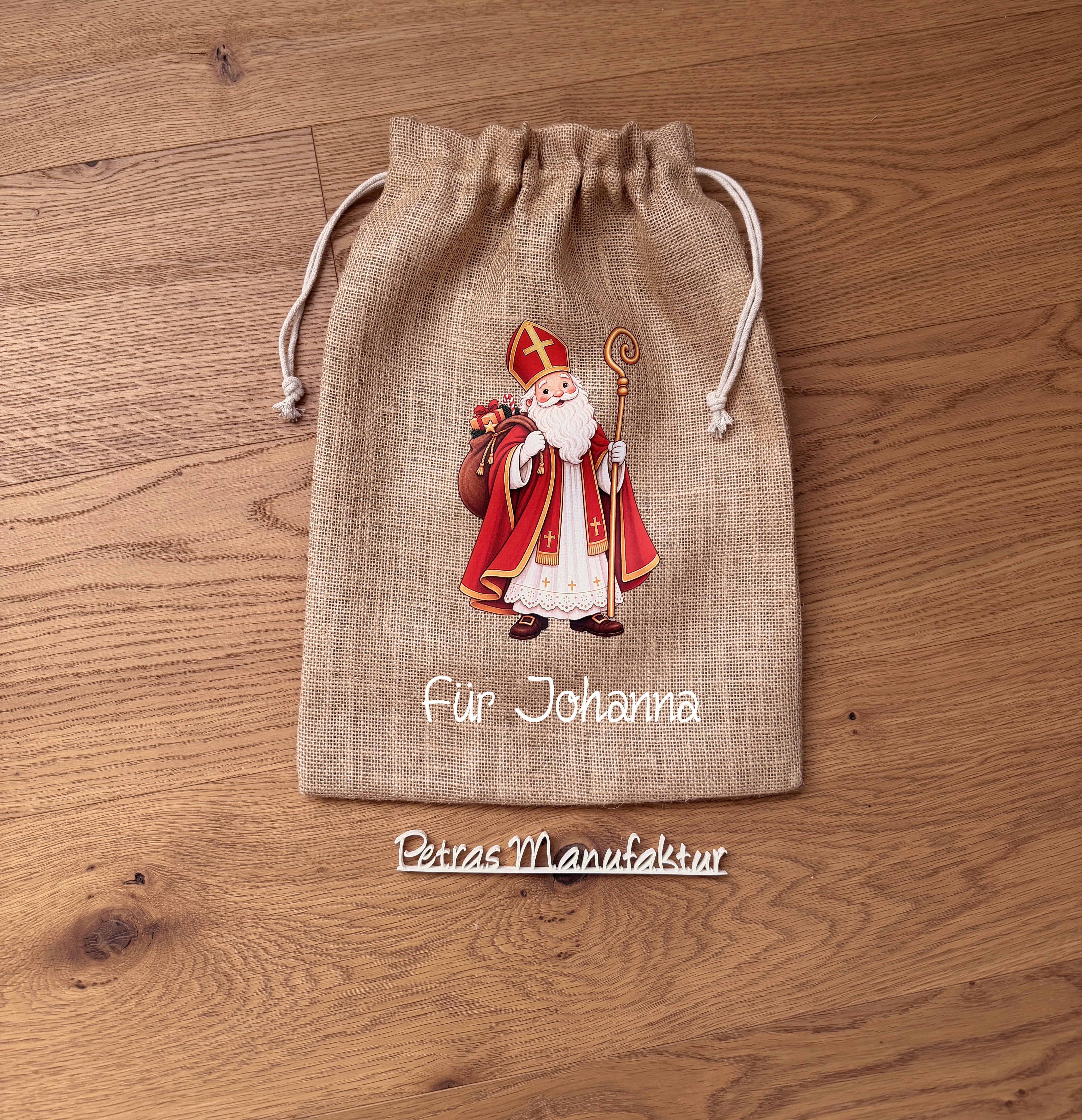 Nikolaussackerl Jute natur
