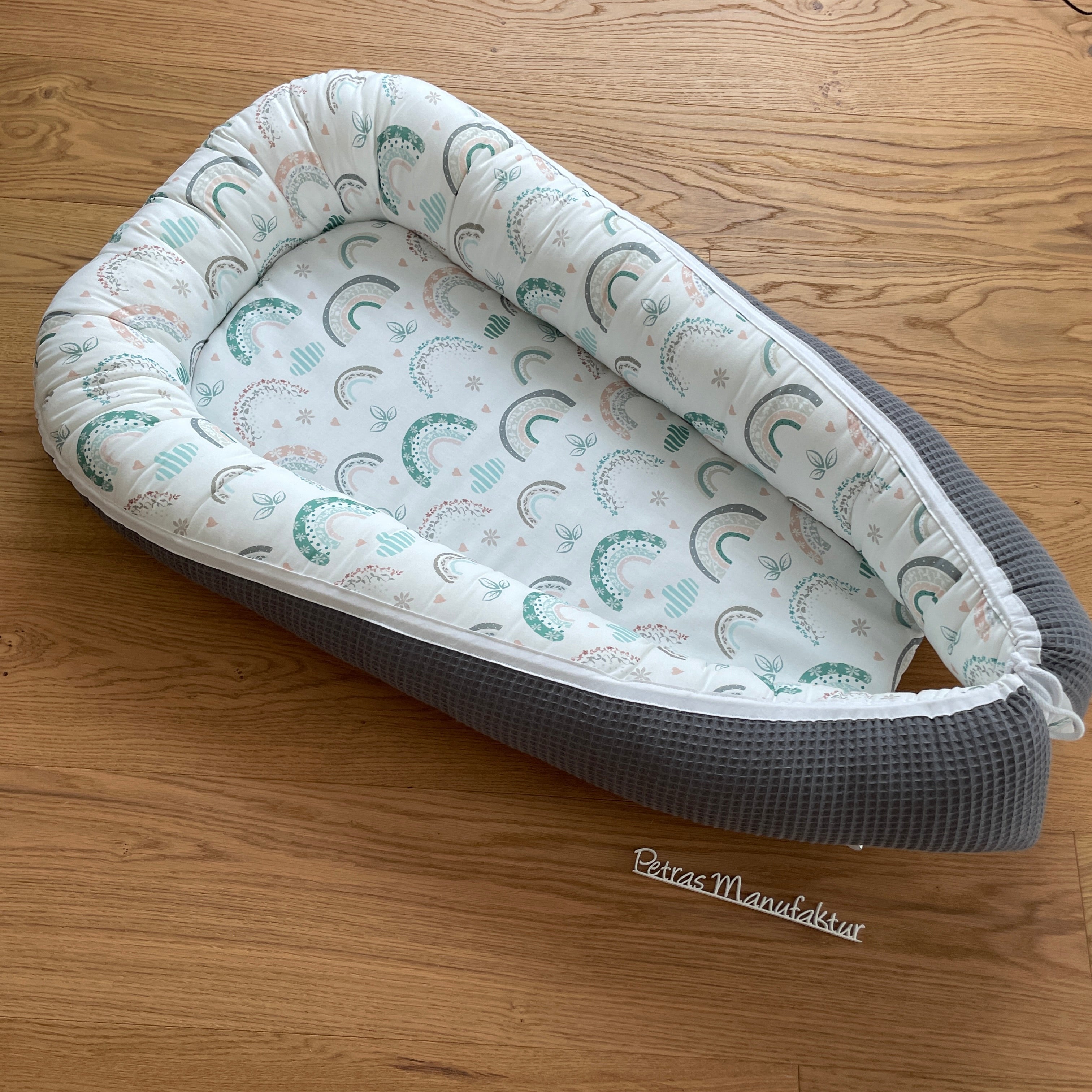 Babynestchen "Regenbogen pastell"